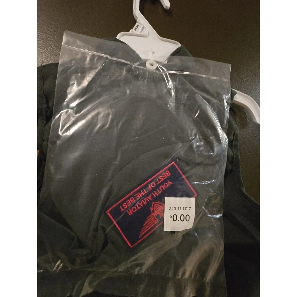 Hyde Eek Kids Fighter Pilot Costume Vest Hat Glasses One Size Age 8 10 12 14 NWT